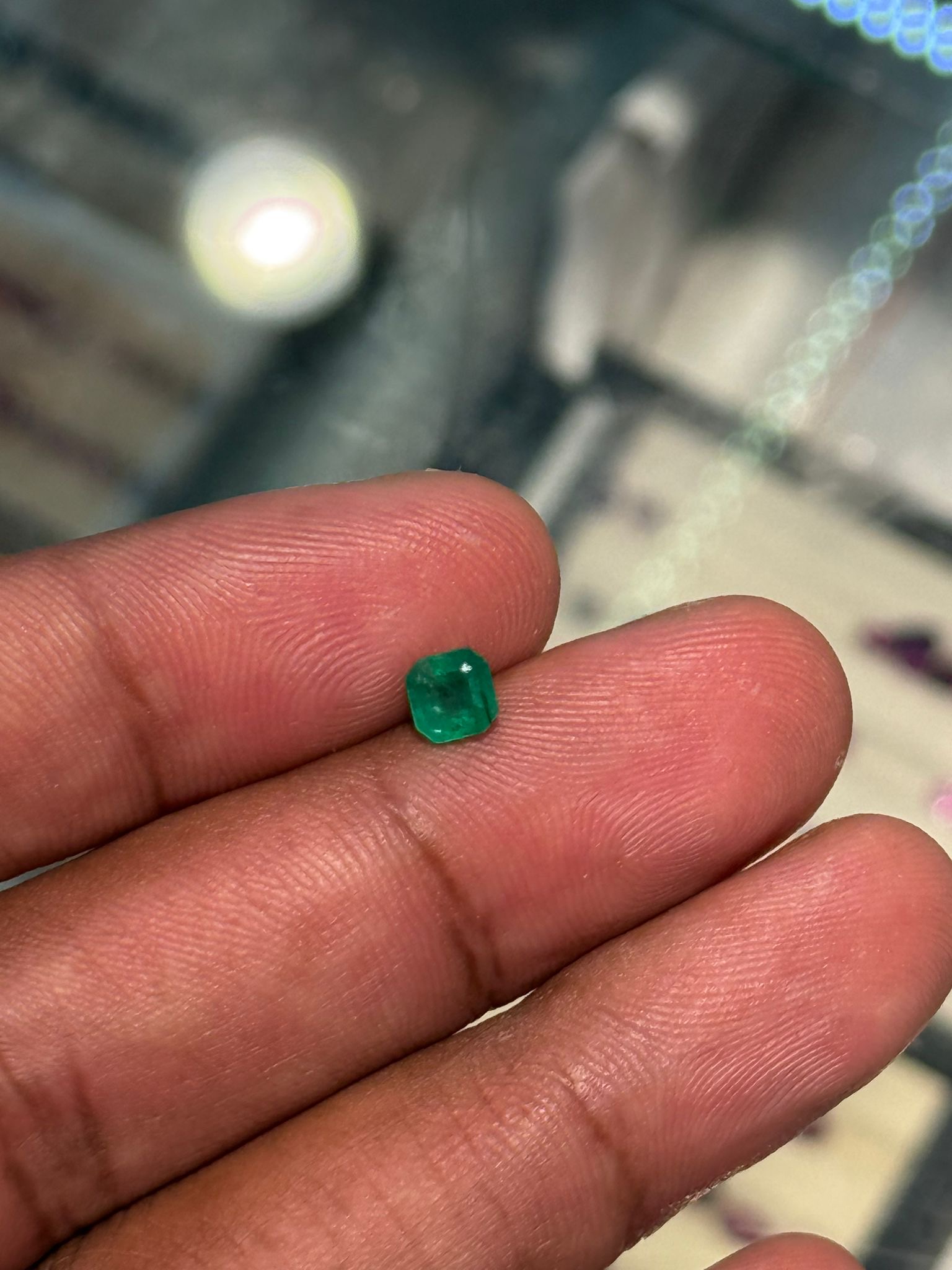 0.59ct Rich Green Emerald — Sri Lanka