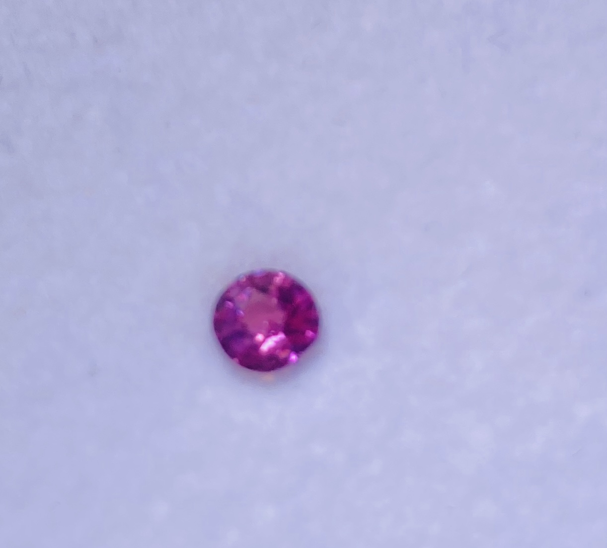 0.62ct Violetish Pink Sapphire — Ratnapura, Sri Lanka
