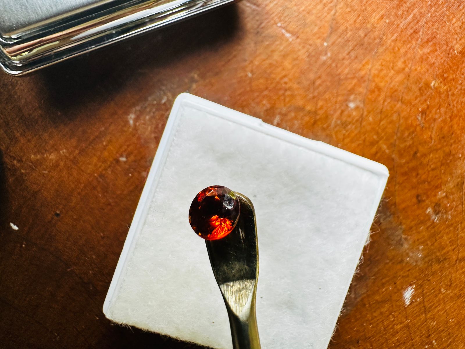 1.05ct Deep Red Spessartine Garnet — Maharagama, Sri Lanka